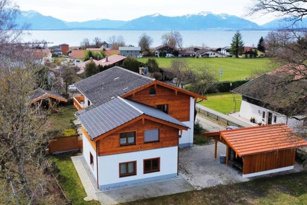 Chalet Am See - Seeblick Bergblick Modern Charmant Neu Seeon-Seebruck Exterior foto