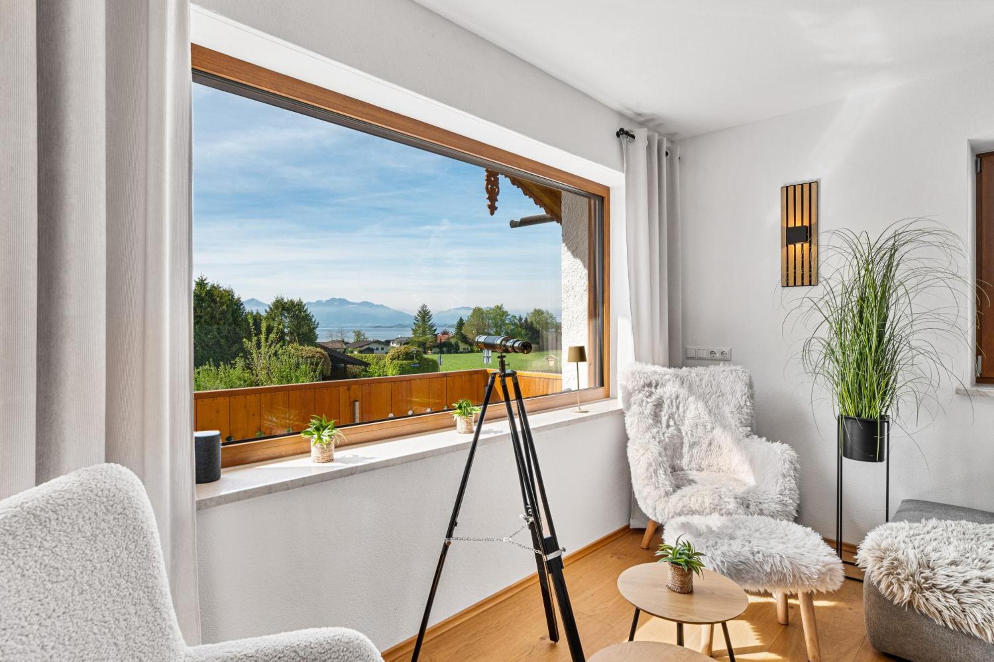 Chalet Am See - Seeblick Bergblick Modern Charmant Neu Seeon-Seebruck Exterior foto
