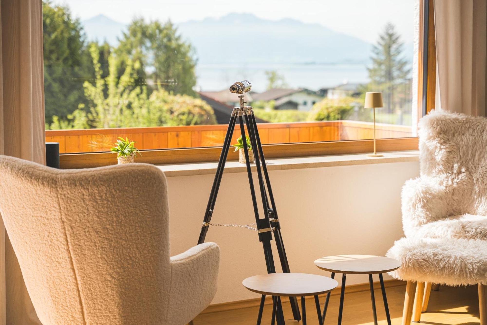 Chalet Am See - Seeblick Bergblick Modern Charmant Neu Seeon-Seebruck Exterior foto